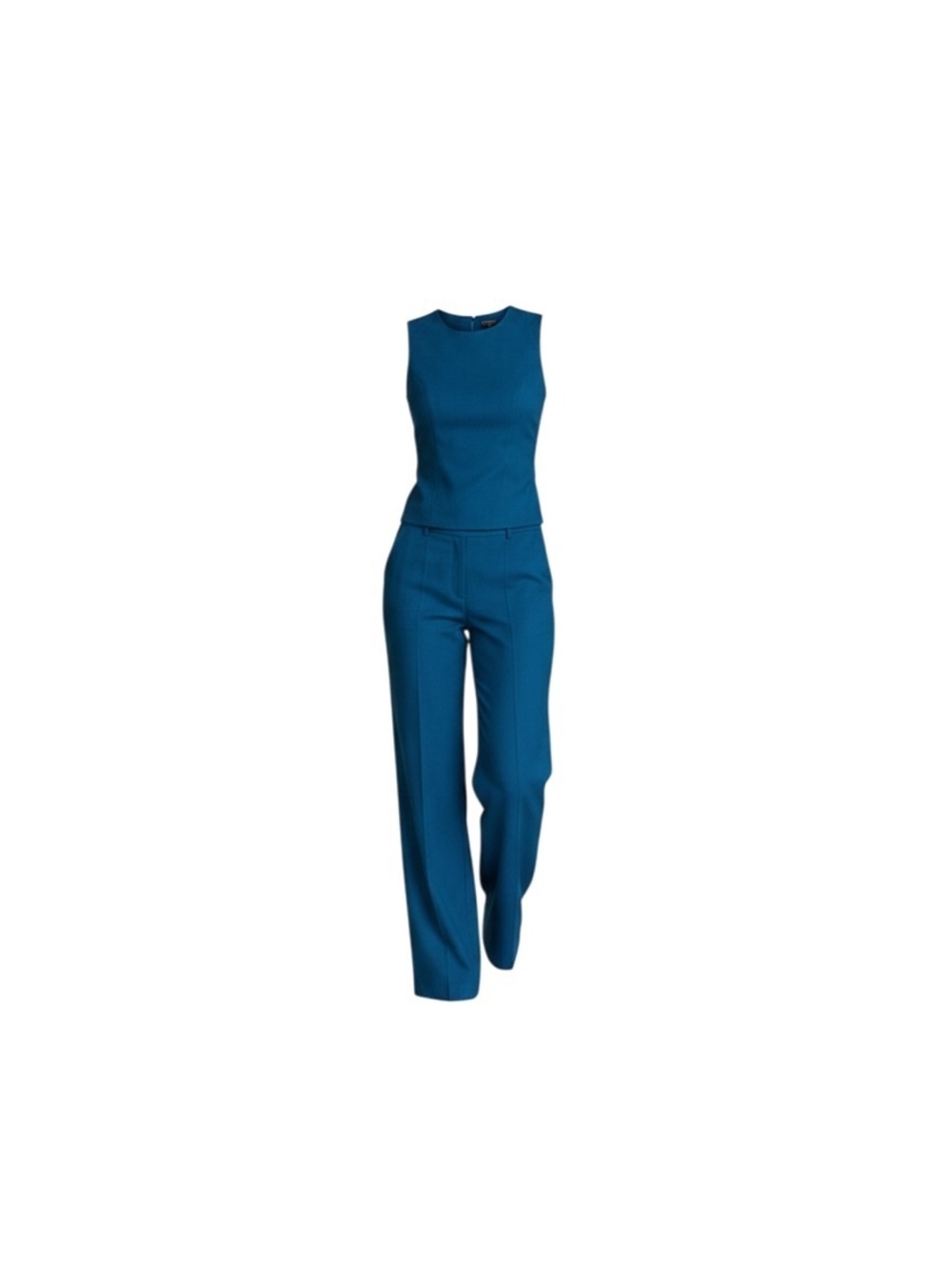 Vintage Cache Teal Two-Piece Vest & Pants Set